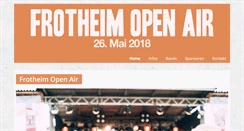 Desktop Screenshot of frotheimopenair.de